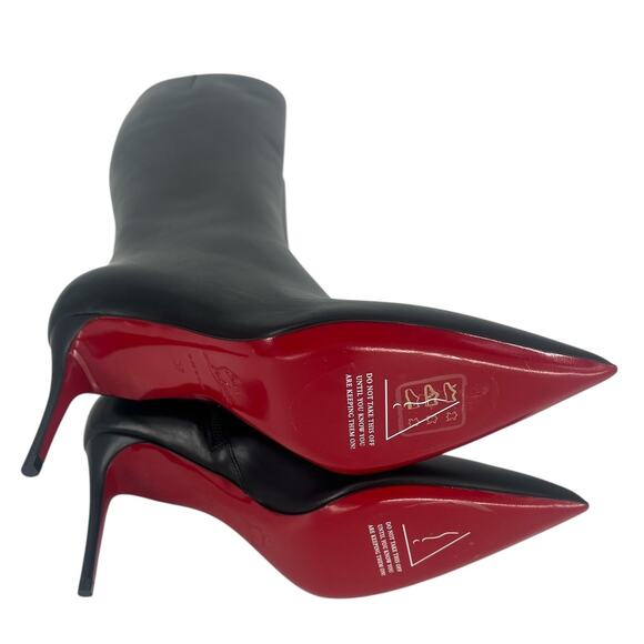 Christian Louboutin Kate Botta 85mm Leather Knee High Boots in Black - Picture 16 of 16